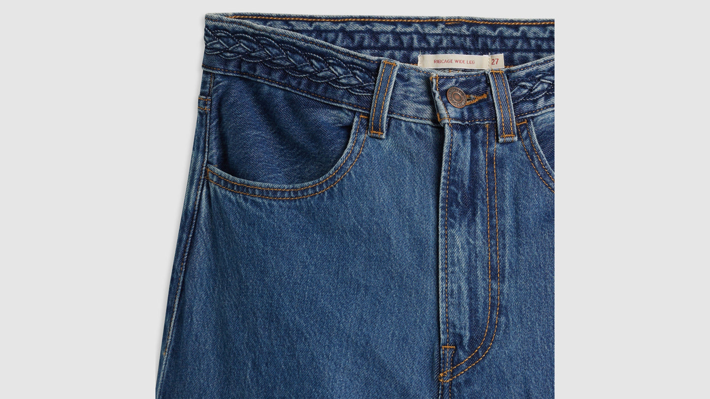 Levi's® Women's Ribcage Wide-Leg Braided Jeans