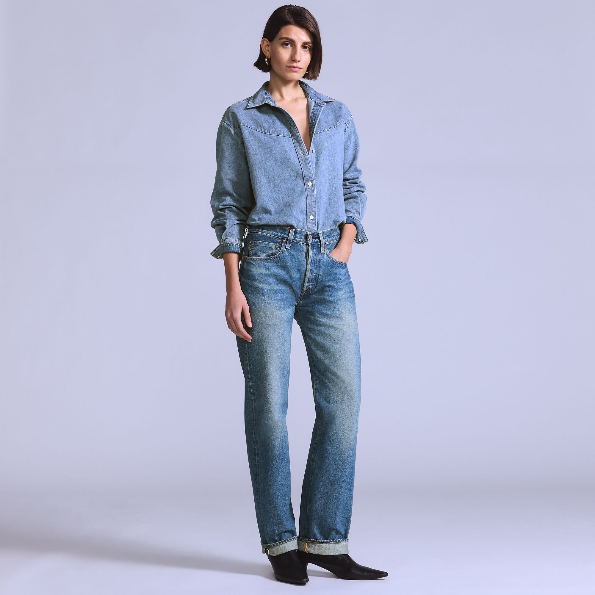 Levi's® Blue Tab™ Women's '70s 501® Jeans - Medium Indigo | Levi's MY