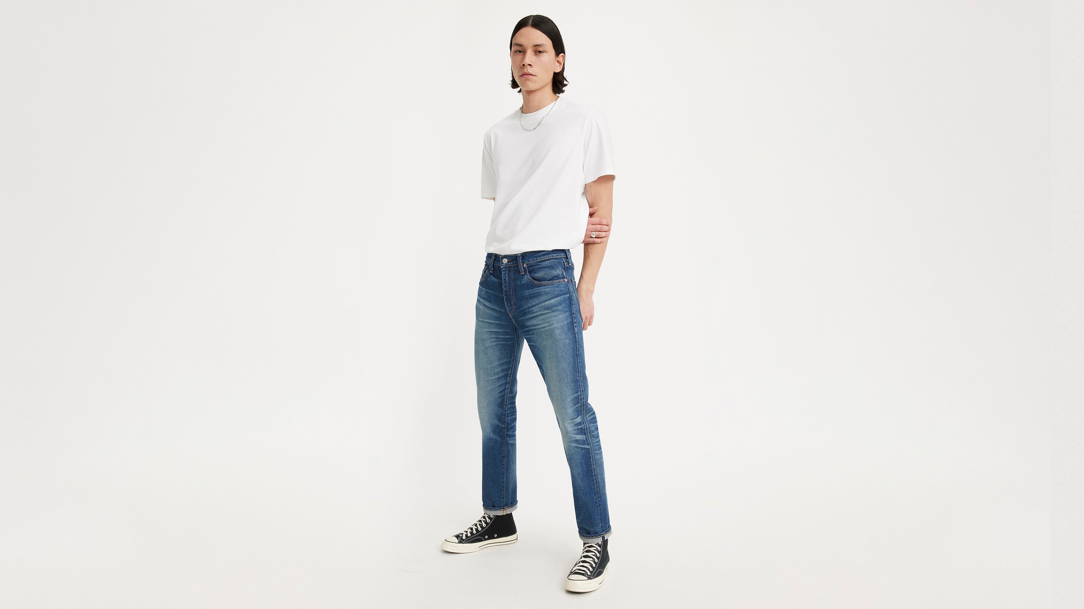 Levi's® Men's Made in Japan 502⢠Jeans MIJ Rigan Ryu Medium Worn