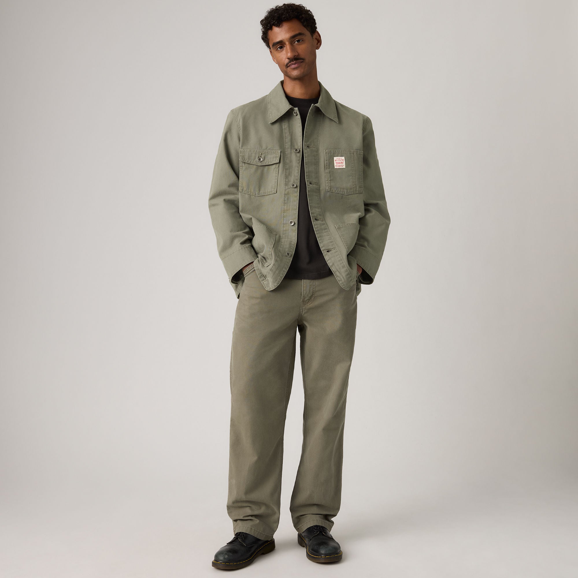 Levi's® Men's 568™ Loose Straight Carpenter - Green | Levi's MY