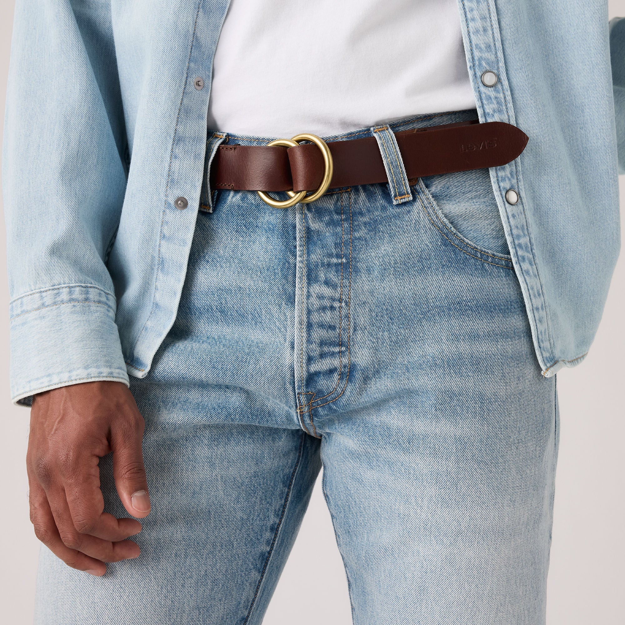 Levi's® Men's Camden Ring Belt - Brown | Levi's MY
