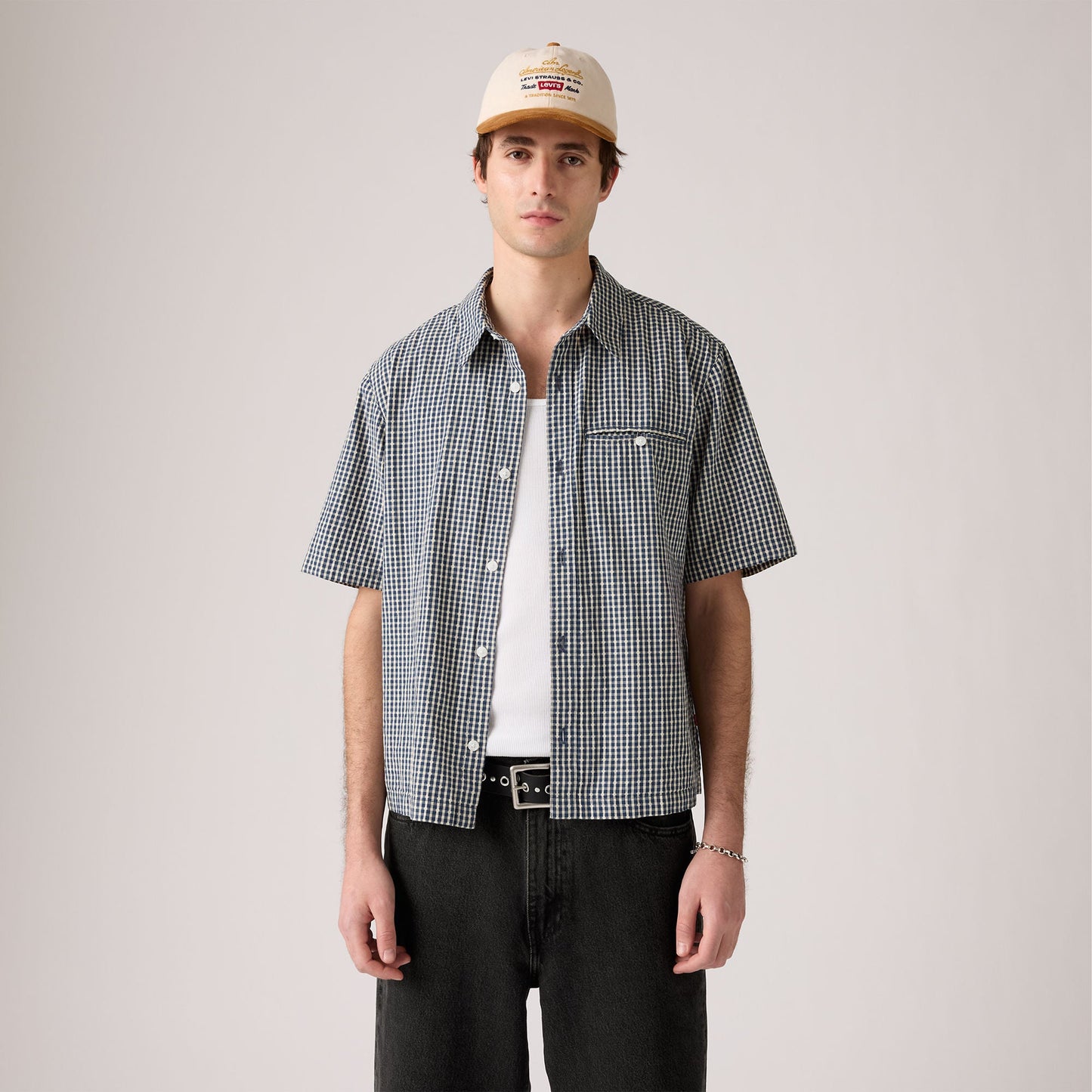 Levi's® Men's Short-Sleeve Zandt Cropped Shirt