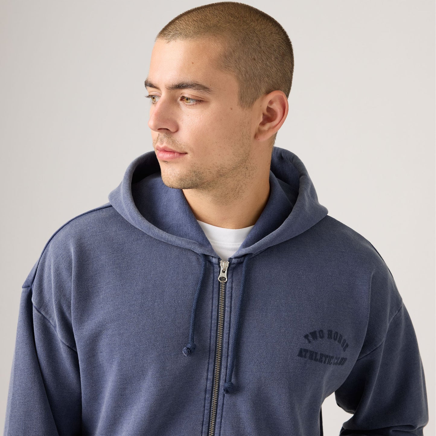 Levi's® Men's Two Horse Cropped Zip-Up Sweatshirt