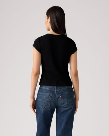 Levi's® Women's Dry Goods Waffle Cap-Sleeve Tee 2