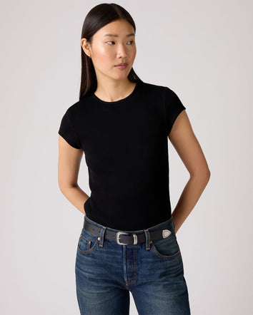 Levi's® Women's Dry Goods Waffle Cap-Sleeve Tee 3