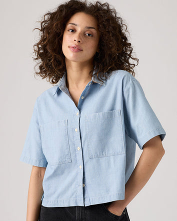 Levi's® Women's Harlie Short-Sleeve Cropped Shirt 3