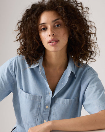 Levi's® Women's Harlie Short-Sleeve Cropped Shirt 4