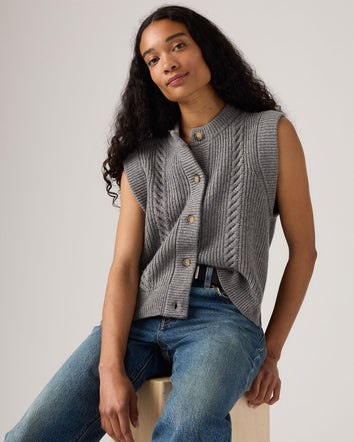 Levi's® Women's Ines Cable Sweater Vest 3