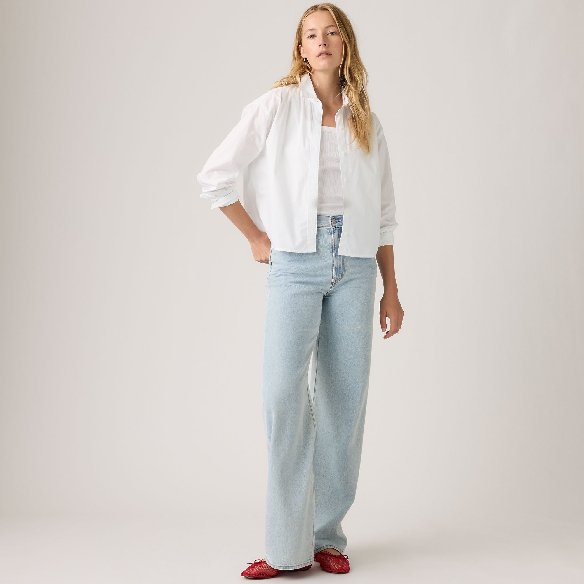 Levi's® Women's Ribcage Wide-Leg Jeans - Medium Indigo | Levi's MY