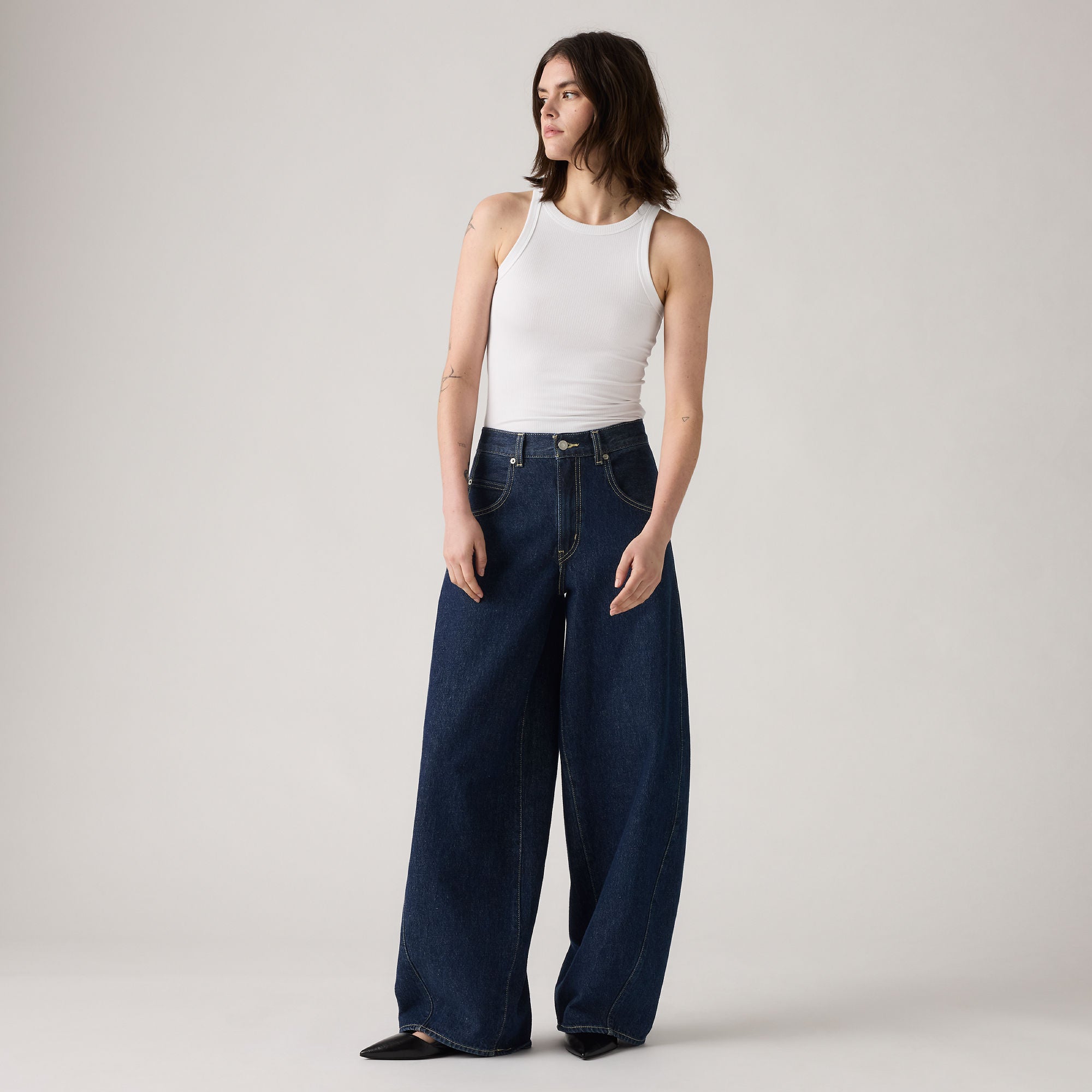 Levi's® Women's Super Baggy Barrel Jeans - Medium Indigo | Levi's MY