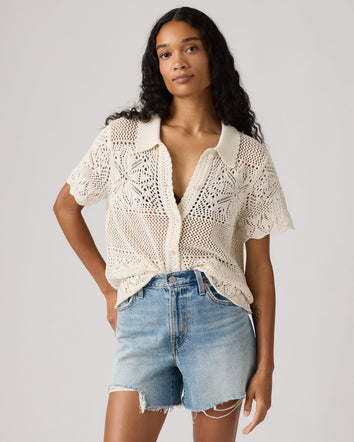 Levi's® Women's Susanna Floral Crochet Shirt 1