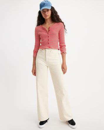 Levi's® Women's Ribcage Wide-Leg Jeans 1