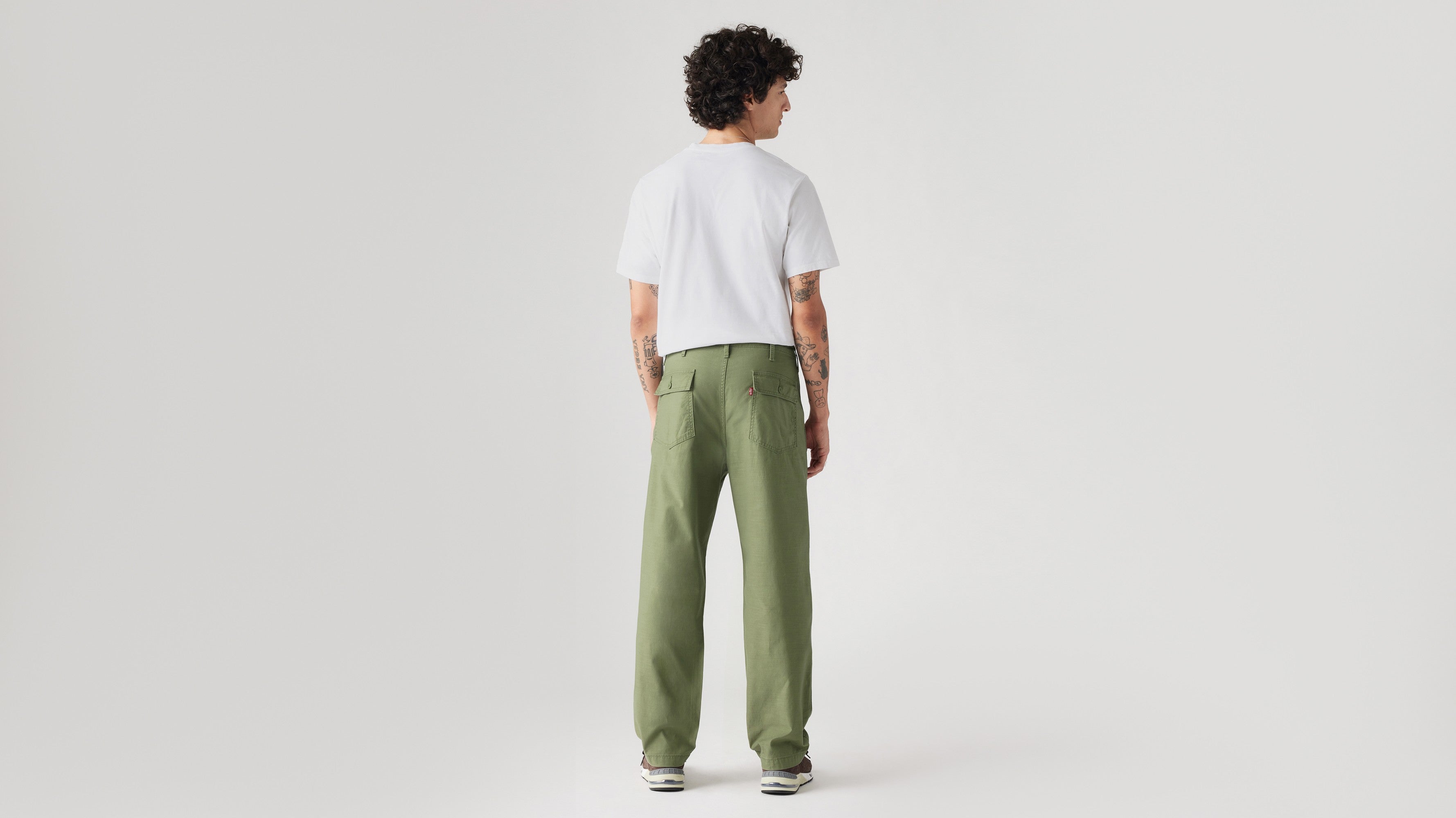 Levi s Men s Loose Straight Surplus Pants Four Leaf Clover Non Stretch Slub Twill Levi s MY
