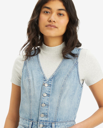 Levi's® Women's Denim Wide-Leg Jumpsuit 4