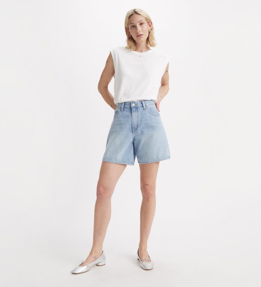 Levi s Women s High Rise Baggy Shorts Low Key Work Levi s MY
