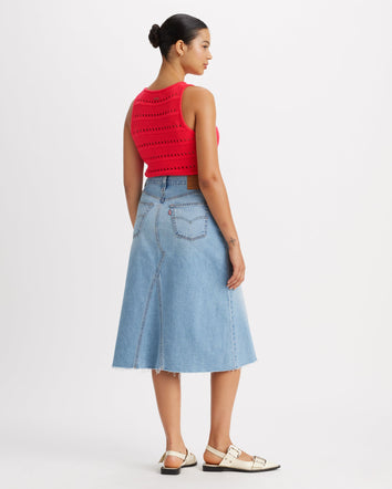 Levi's® Women's High-Rise A-Line Deconstructed Skirt 2