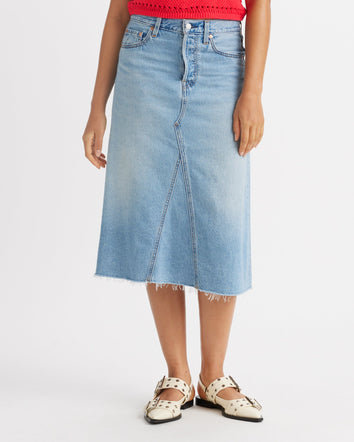 Levi's® Women's High-Rise A-Line Deconstructed Skirt 6