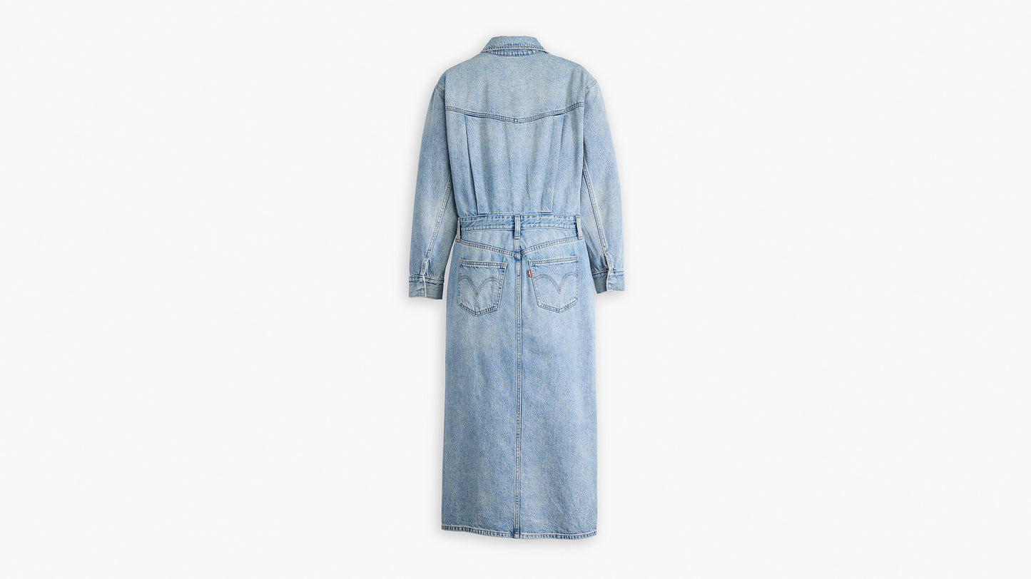 Levis® Womens Denim Midi Shirt Dress