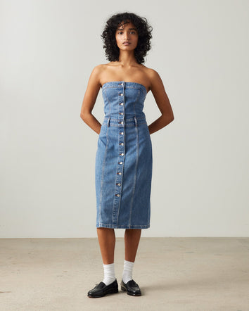 Levi's® Women's Denim Bustier Dress 5