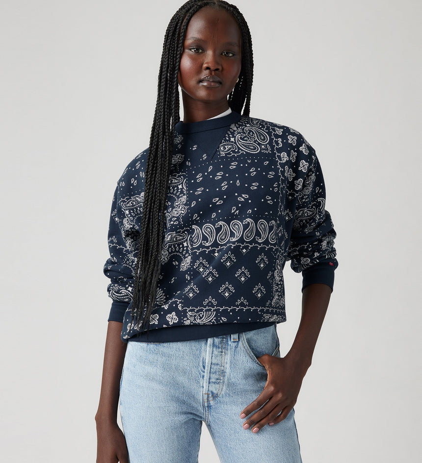 Levi s Women s Heritage Crewneck Sweatshirt Pt1928 wb h224 Indigo Levi s MY