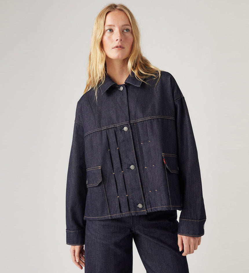 Levi's rigid trucker jacket top
