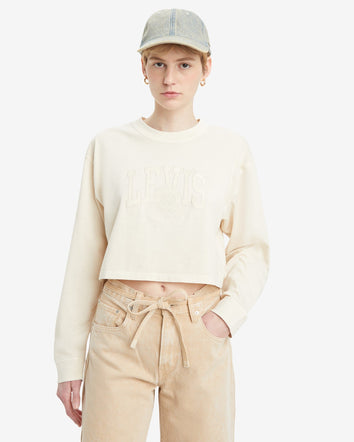 Levi's® Women's Cropped Long-Sleeve Football Tee 1