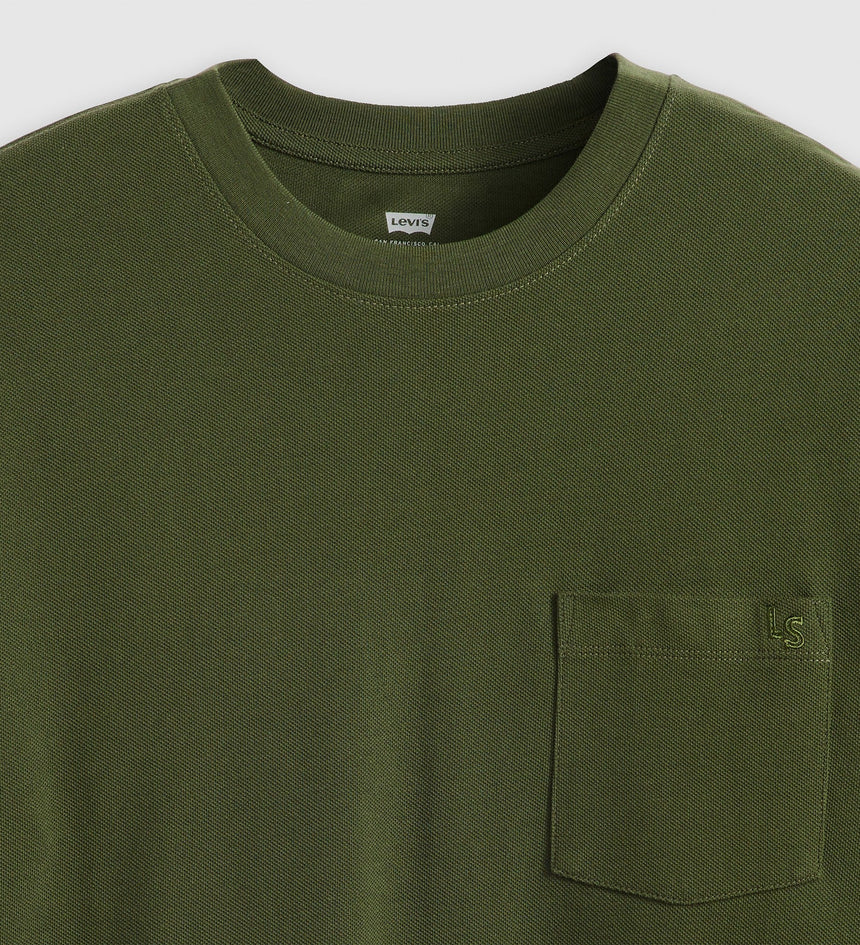 Levi's® Men's Half-Sleeve Pique T-Shirt Kombu Green Levi's MY
