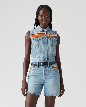Levi's® Women's Embroidered XS Vest 3
