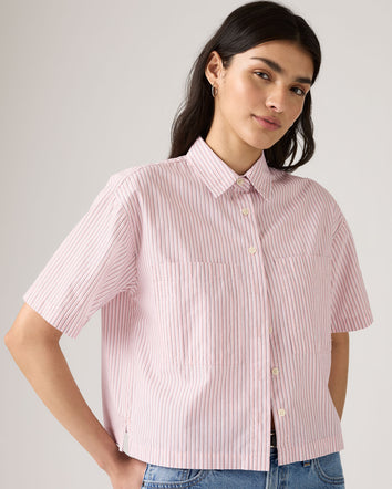 Levi's® Women's Harlie Short-Sleeve Cropped Shirt 4
