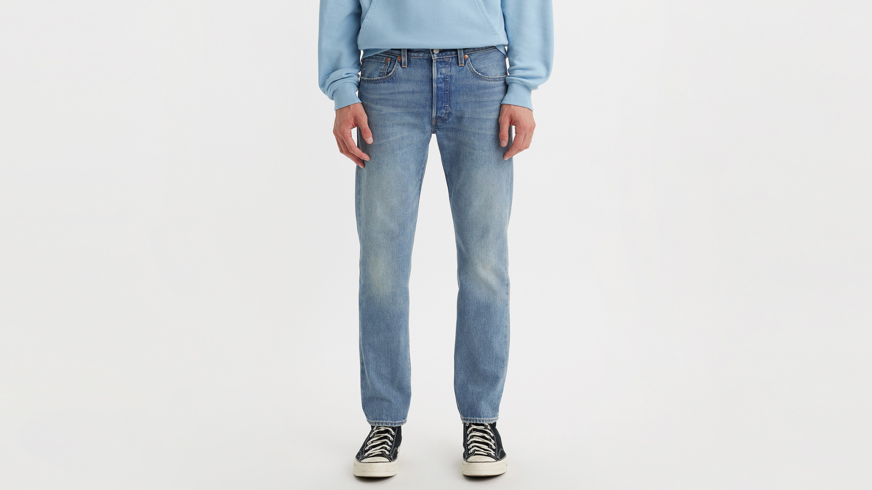 Levi's® Men's 501® Slim Taper Selvedge Jeans - Main Image