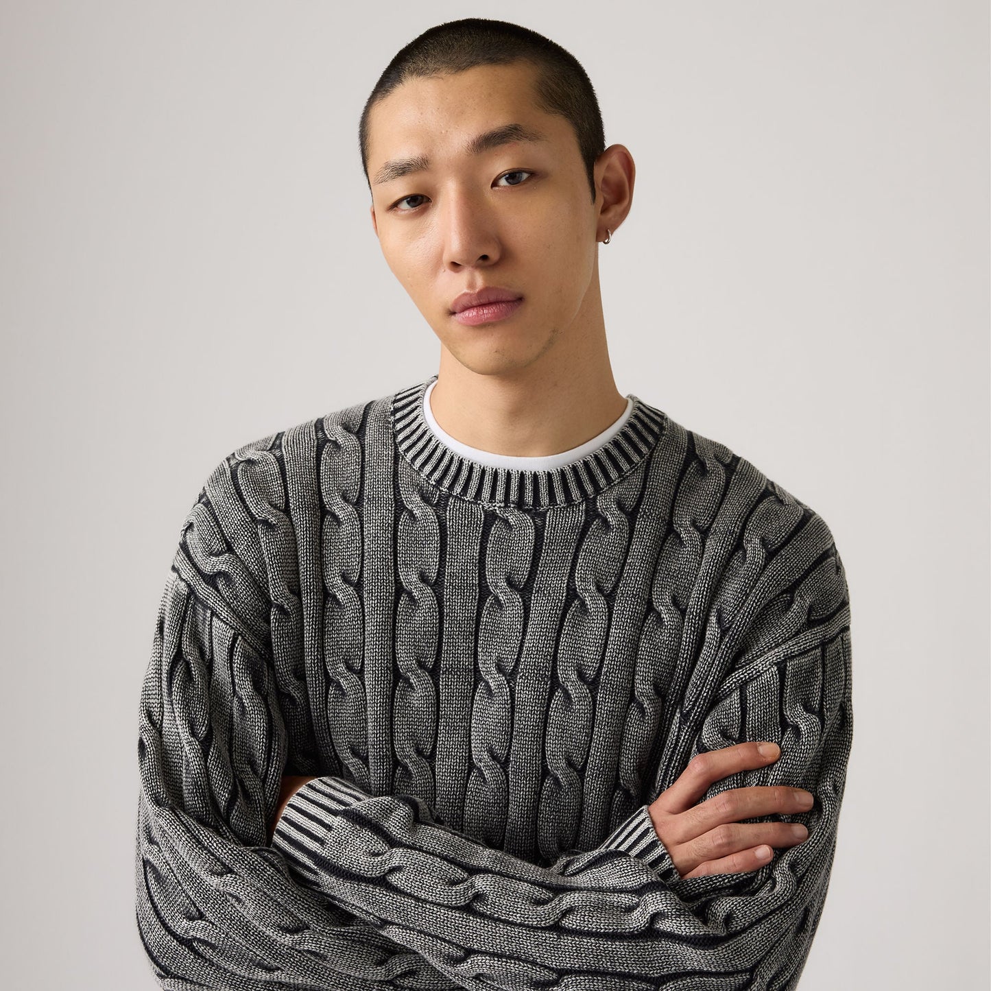 Levi's® Men's Carmel Cable Crew Sweater