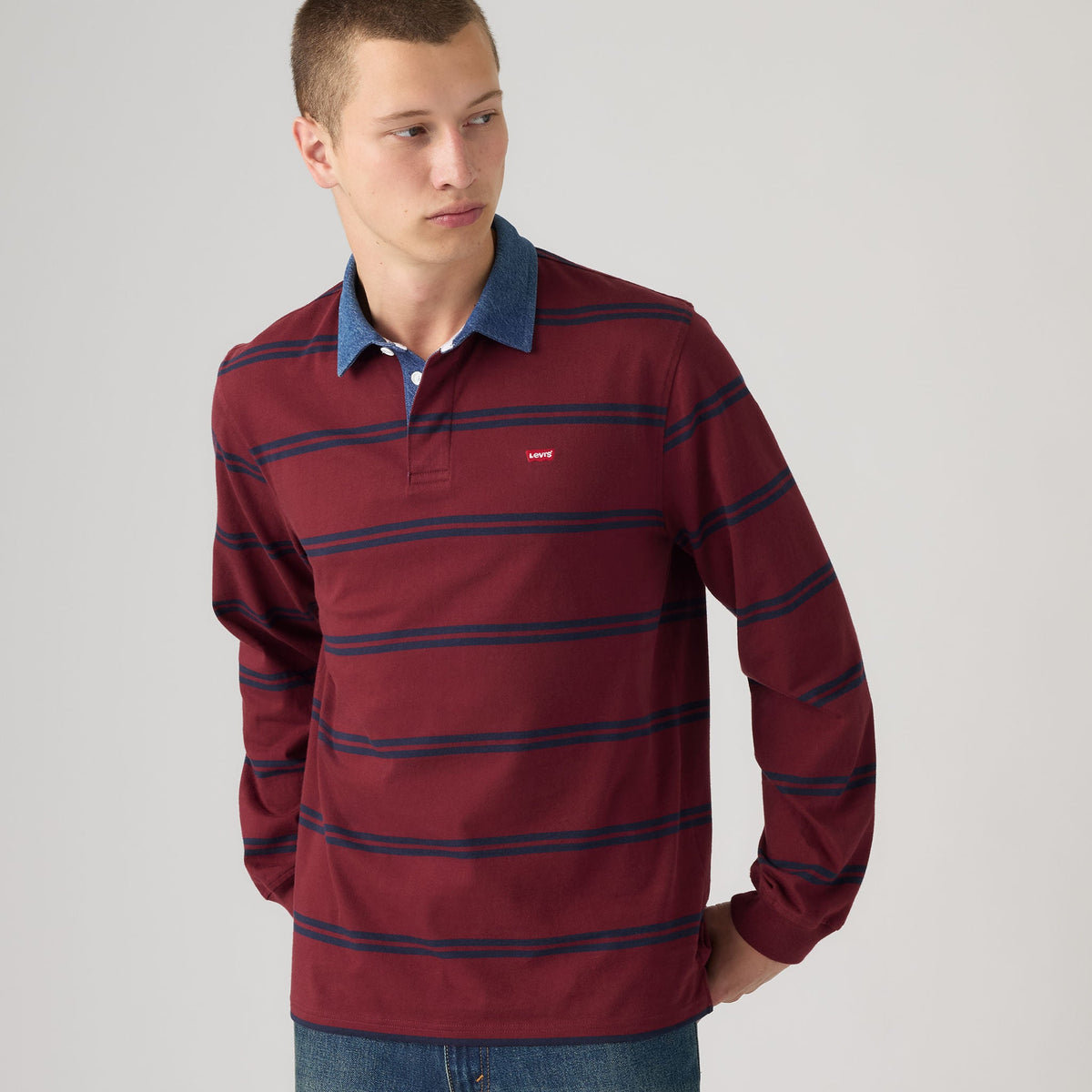 Levi's® Men's Classic Long Sleeve Rugby Shirt