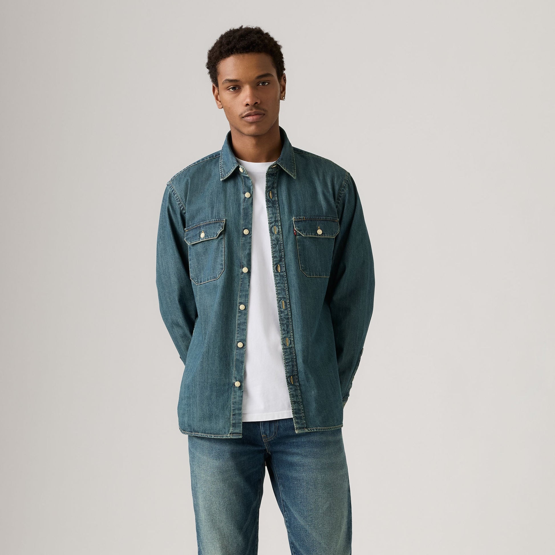 Denim Levis Jackson Worker Overshirt Levis Jackson Work Shirt