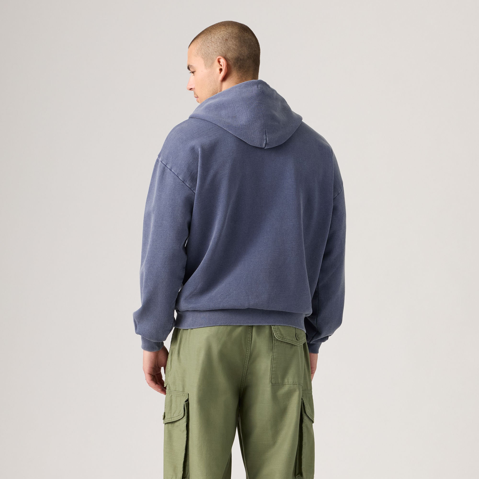 Levi's® Men's Two Horse Cropped Zip-Up Sweatshirt Neutral