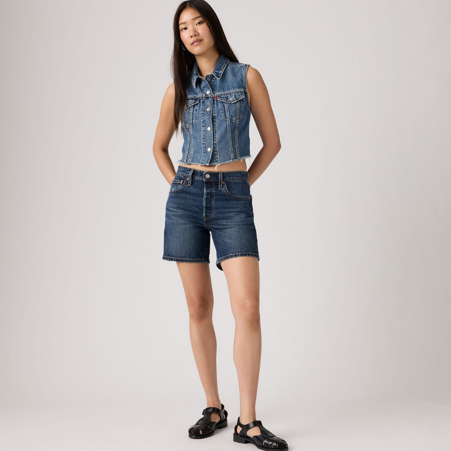 Levi's® Women's 501® Original High-Rise Mid-Thigh Jean Shorts