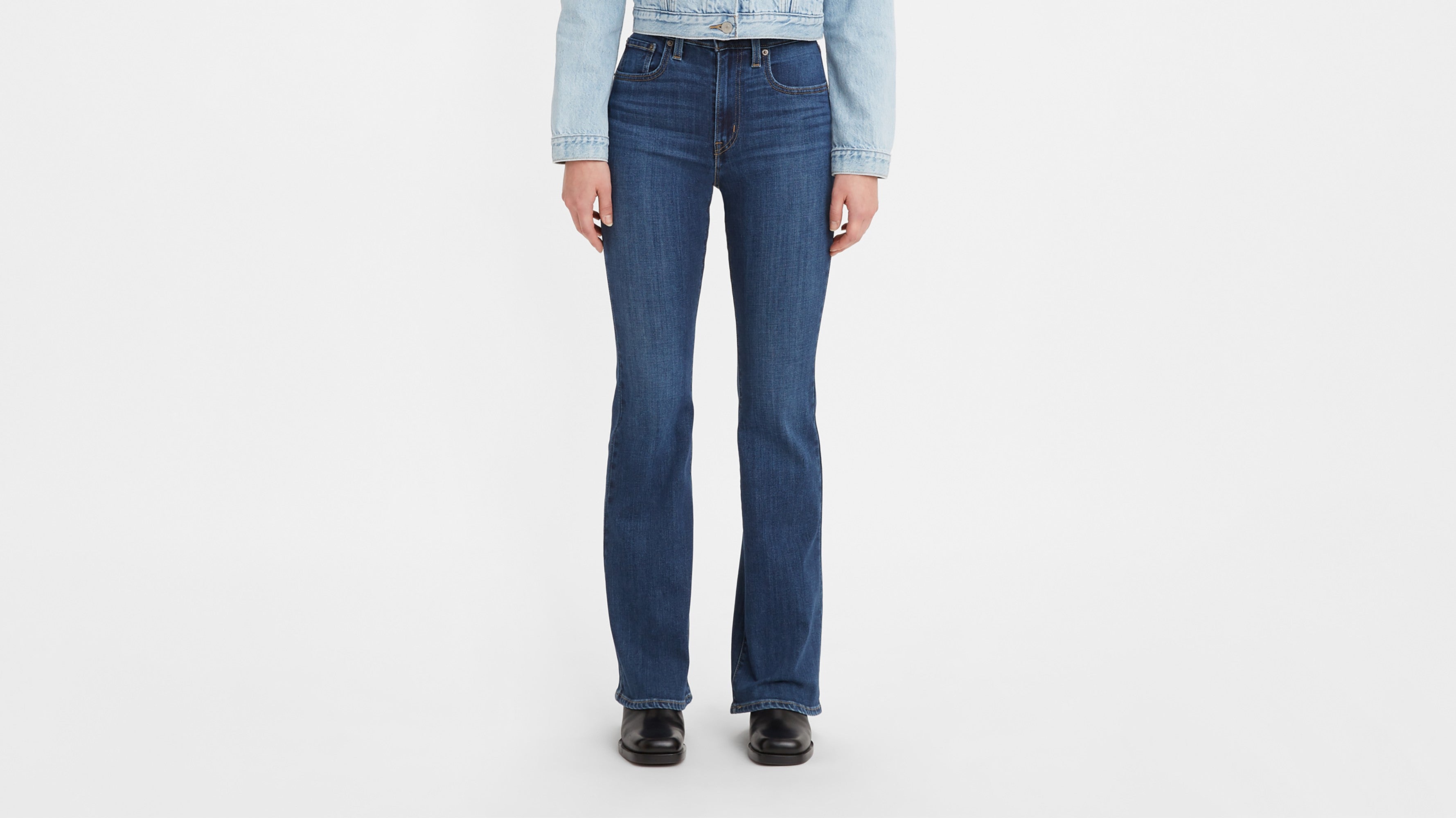 Levi's® Women's 726 High-Rise Flare Jeans - Dark Indigo Worn In - Blue
