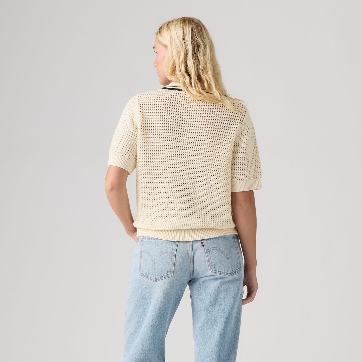 Levi's® Women's Alizee Short-Sleeve Polo Sweater
