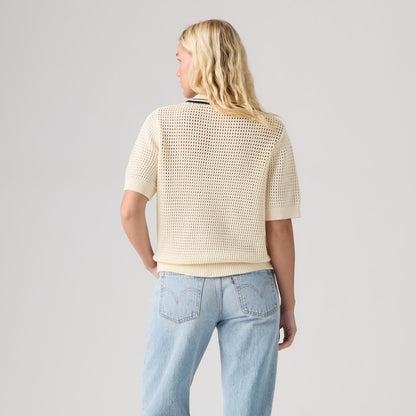 Levi's® Women's Alizee Short-Sleeve Polo Sweater