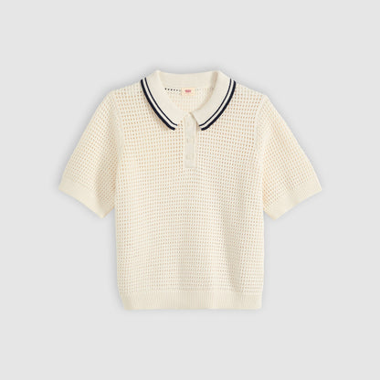 Levi's® Women's Alizee Short-Sleeve Polo Sweater