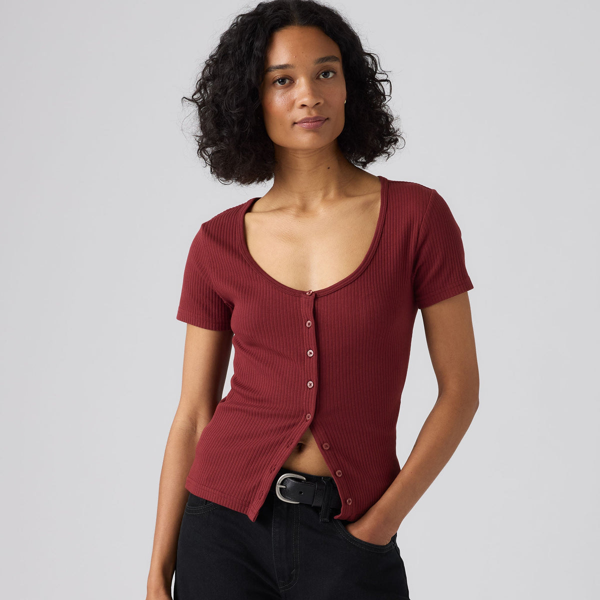 Levi's® Women's Austen Button-Up Short-Sleeve Top