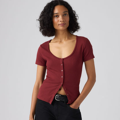 Levi's® Women's Austen Button-Up Short-Sleeve Top