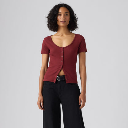 Levi's® Women's Austen Button-Up Short-Sleeve Top