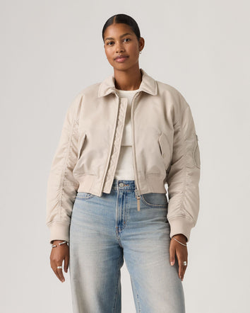 Levi's® Women's Bowie Cropped Bomber Jacket 1