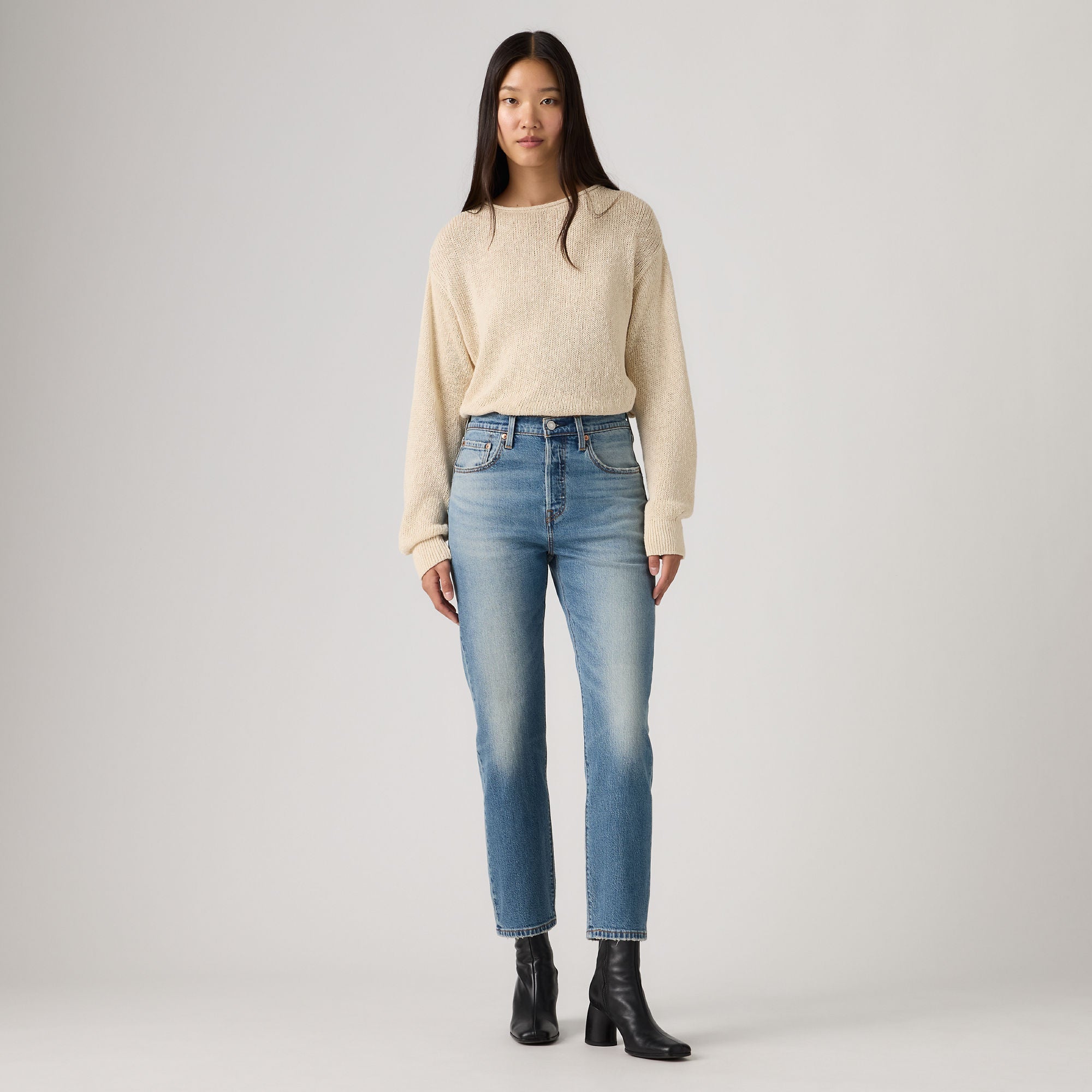Levi's® Women's Cropped 501 Original® Jeans - Medium Indigo