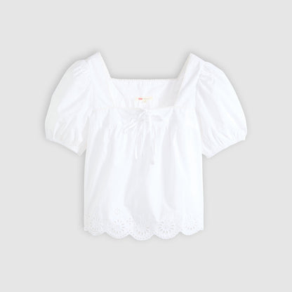 Levi's® Women's Darling Short-Sleeve Cutwork Blouse