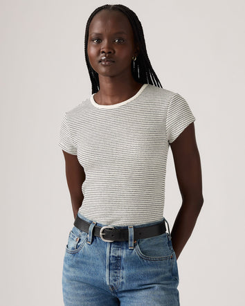 Levi's® Women's Dry Goods Waffle Cap-Sleeve Tee 3