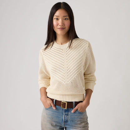 Levi's® Women's Gaelle Long-Sleeve Crochet Pullover