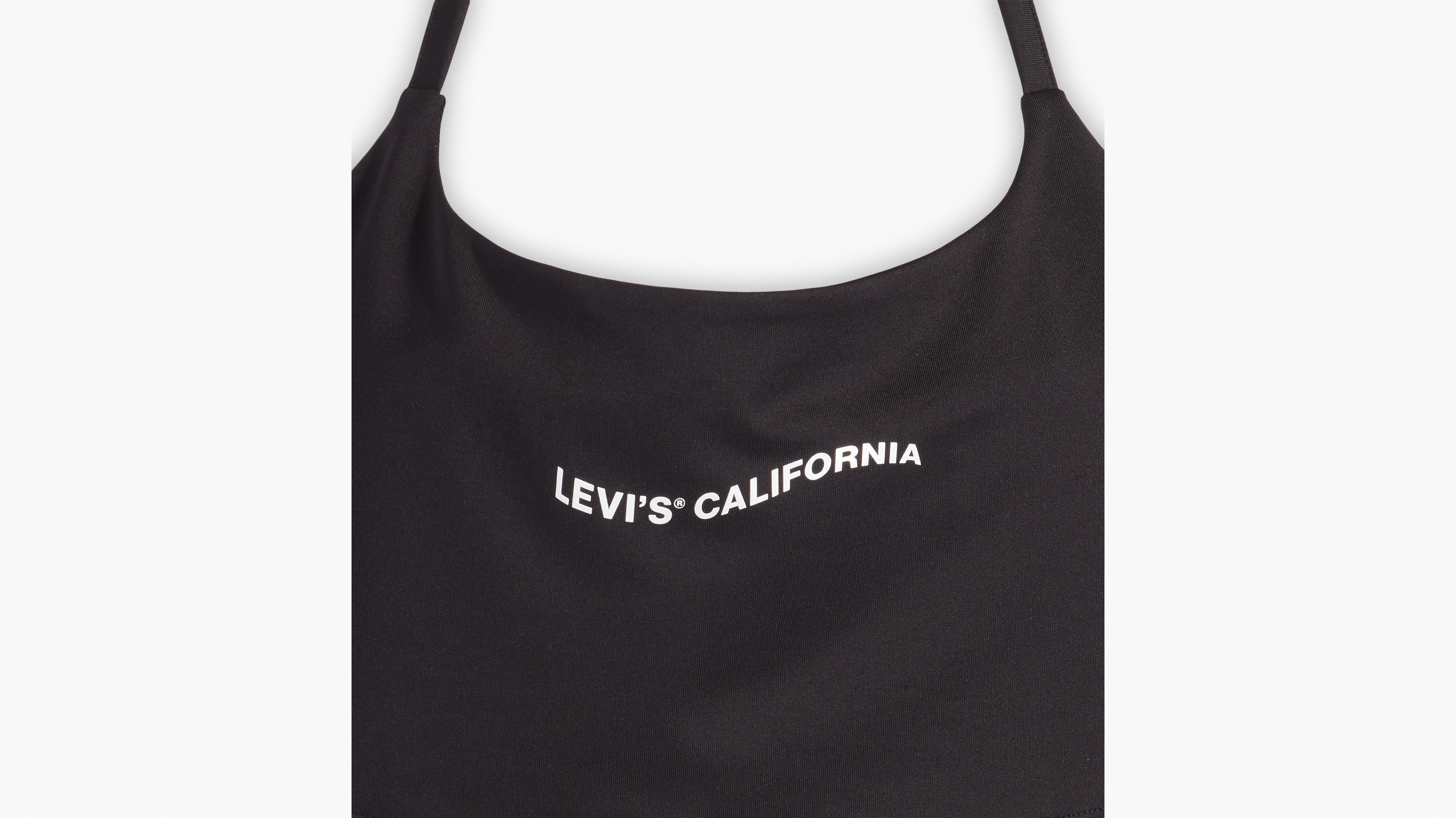 Levi's® Women's Graphic '90s Halter Crop Top - Halter Minimal Sport Wave  Caviar - Black