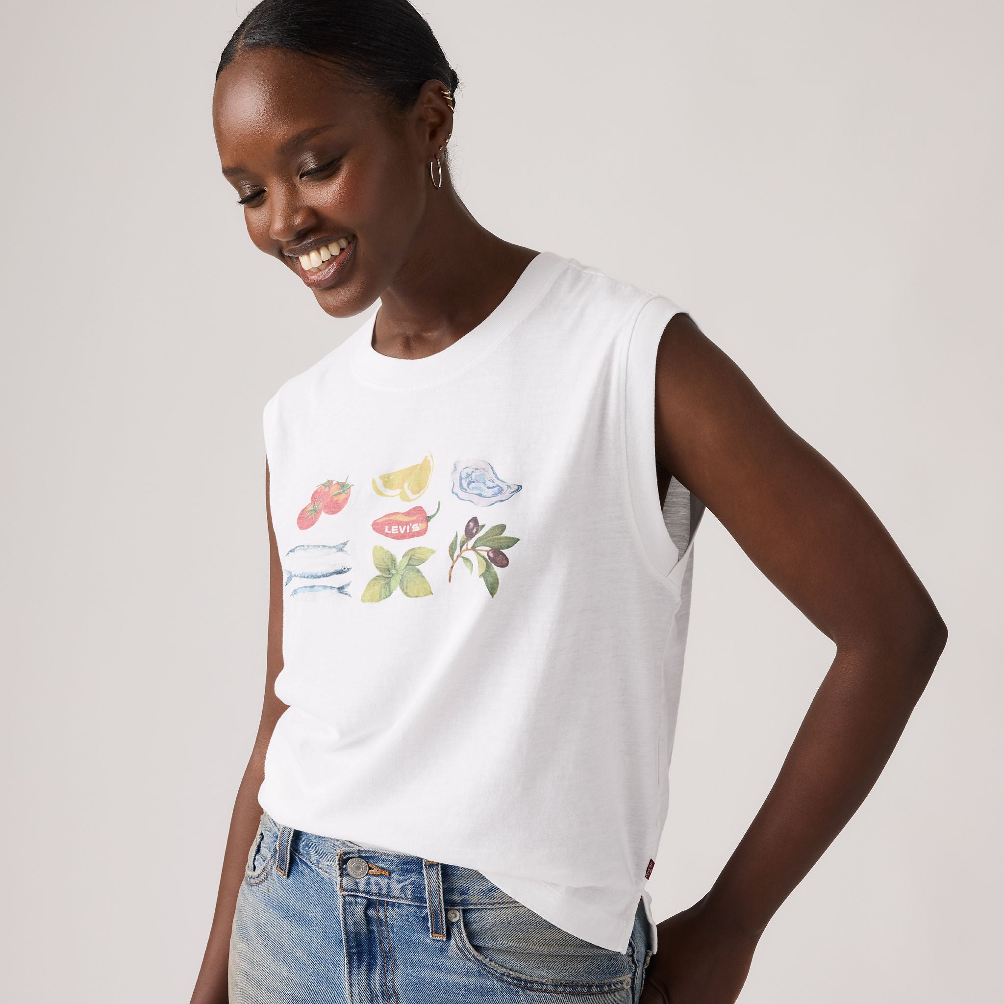 即配送】BIBIY.RIBBON MANIA TANK TEE bibiy. ビビィ RIBBON MANIA