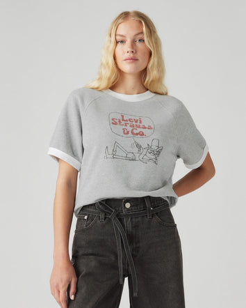 Levi’s® Women’s Graphic Marina Short-Sleeve Crewneck Sweatshirt 1